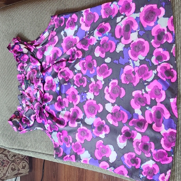 Banana Republic Ruffle Neck Silkey Blouse - Picture 12 of 12